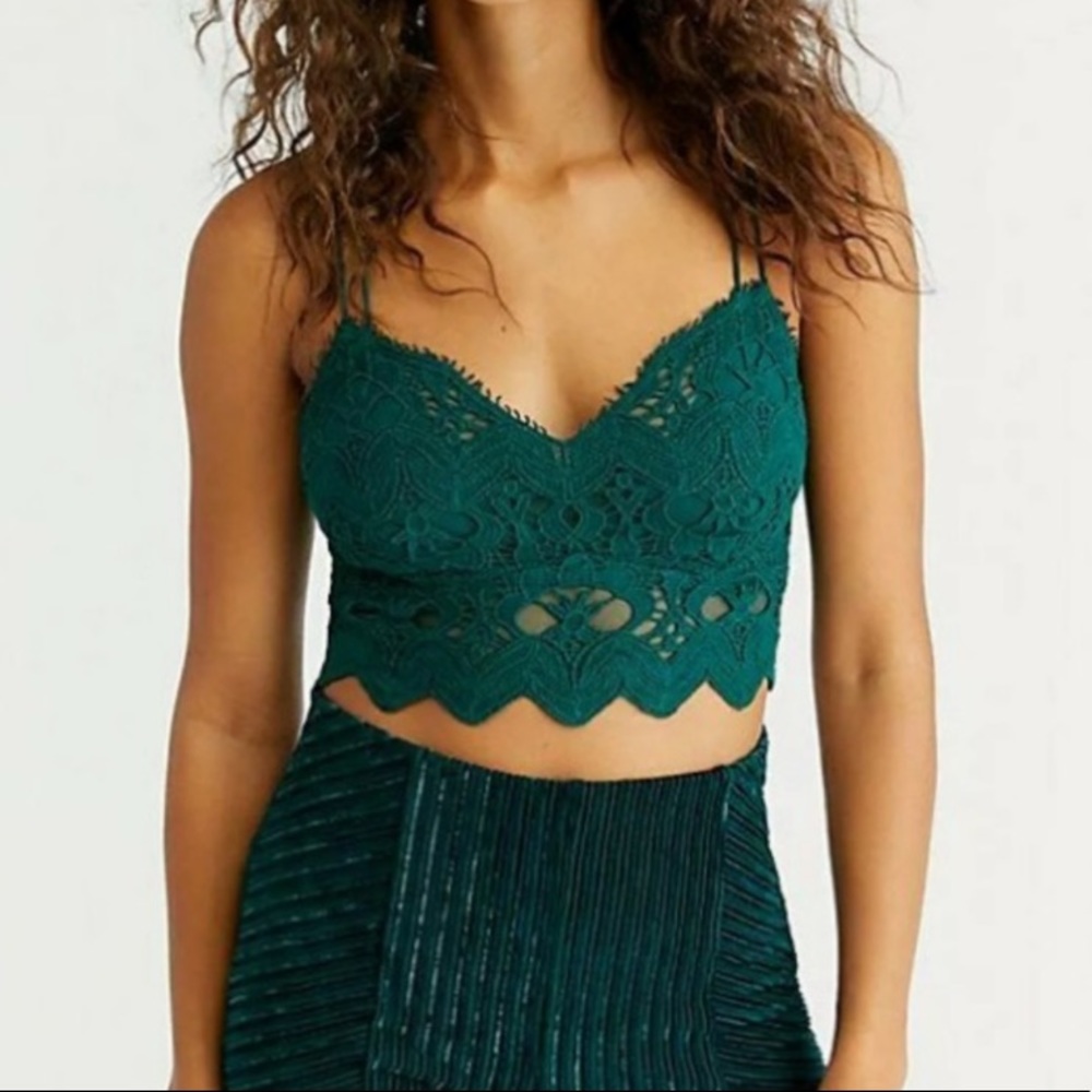 Free People Ilektra bralette large evergreen